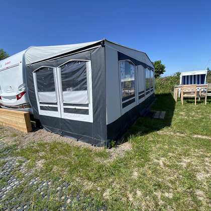 Wohnwagen auf Campingplatz Morsum Sylt mieten